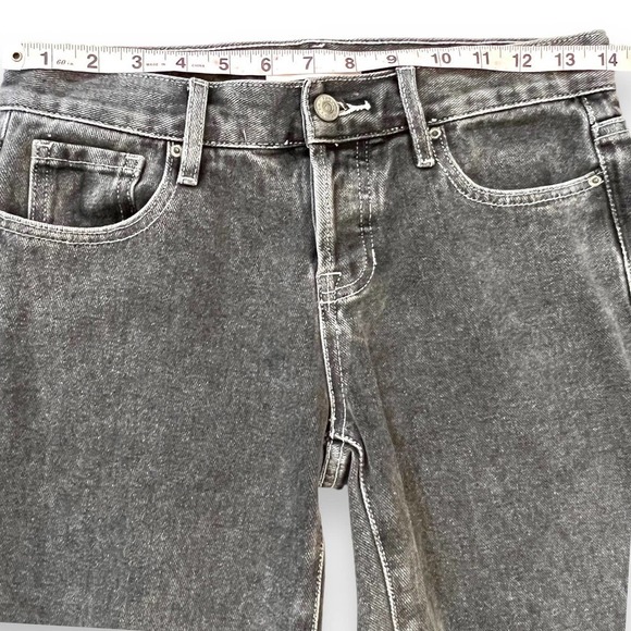 PacSun Womans Jeans Sz 24 Black Wash Low Rise Straight Leg Rigid Denim NEW - Picture 9 of 16